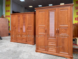 Top 10 Mẫu Tủ Quần Áo Gỗ Xoan Đào Đep Chất Lượng 