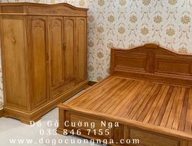 Những Mẫu Combo Phòng Ngủ Gỗ Gõ Đỏ Bền Đẹp Ưa Chuộng Nhất 2023 