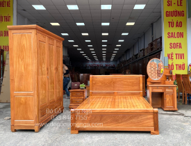 Giường Ngủ Gỗ Gõ Đỏ Đẹp Hút Hồn, Chất Lượng & Báo Giá 