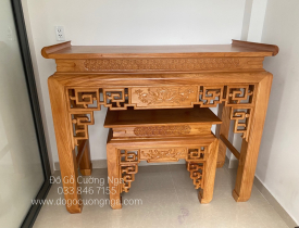 Bàn Thờ Gỗ Tự Nhiên Chất Lượng & Cách Bày Phòng Thủy