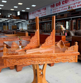 Bàn Thờ Treo Tường Gỗ Hương Đá Chạm Sen