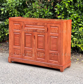 Tủ Giày Dép Gỗ Hương Đá 4 Cánh Hiện Đại TD 02