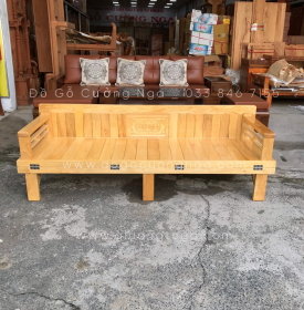 Giường gấp gỗ sồi màu tự nhiên 