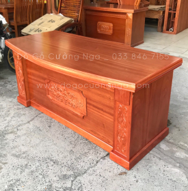 Bàn Làm Việc Giám Đốc Gỗ Xoan Đào Tự Nhiên 1m6 - BLV 06