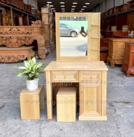 Bàn Trang Điểm Gỗ Sồi Nga 80cm Đẹp Giá Rẻ TĐ 027