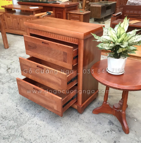 Tủ ngăn kéo gỗ xoan đào 80cm - tủ đựng quần áo em bé 
