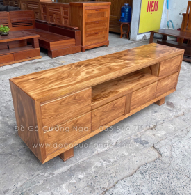 Kệ Tivi Gỗ Hương Xám Hiện Đại - 6 Ngăn Kéo KG 018