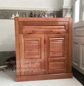 Tủ Giày Gỗ Xoan Đào 2 Cánh Giá Rẻ TD 012