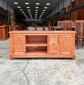 Kệ Tivi Gỗ Xoan Đào Mẫu Nhật Quẩy KG 028