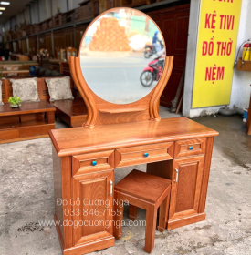 Bàn Trang Điểm Gỗ Xoan Đào 1m1 Đẹp Giá Rẻ TĐ 023