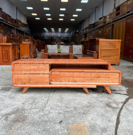 Kệ Tivi Gỗ Sồi Nga Thông Minh - Kệ Rút Màu Xoan KG 035