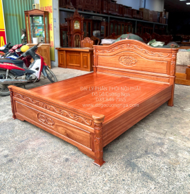 Giường Ngủ Gỗ Xoan Đào Phản Liền Sang Trọng 