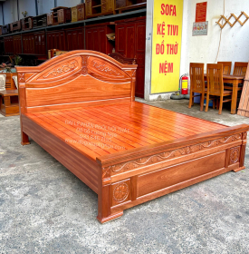 Giường Ngủ Gỗ Xoan Đào Hoa Dây Cao Cấp - Phản Thưa 
