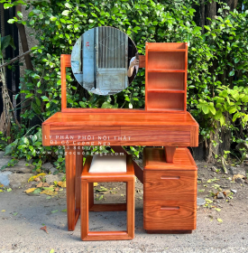 Bàn Phấn Trang Điểm Gỗ Cẩm Vân 1m Hiện Đại TĐ 18.12