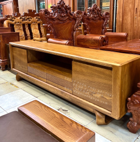 Kệ Tivi Gỗ Sồi Nga Hiện Đại Lau Màu Sơn Inchem Cao Cấp