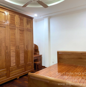 Combo Nội Thất Phòng Ngủ Gỗ Xoan Đào Cao Cấp Và Sang Trọng 