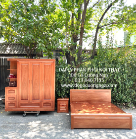 Combo Phòng Ngủ Gỗ Xoan Đào Cao Cấp Mẫu Mới