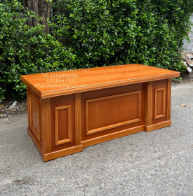 Bàn Làm Việc Giám Đốc Gỗ Gõ Đỏ 1m6 Cao Cấp - Mẫu Bắt Chỉ 