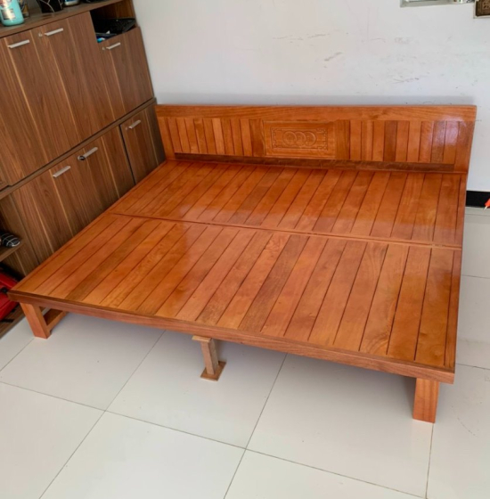 Giường gấp gỗ sồi - ghế mở thành giường hiện đại 