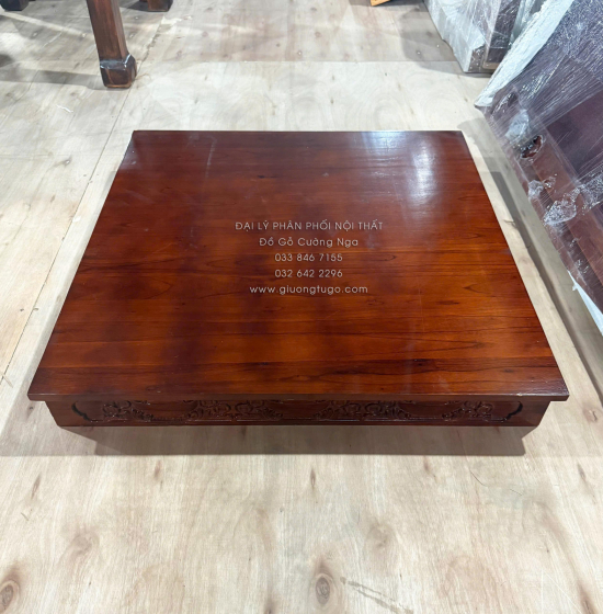 Đế Kê Bàn Thờ Ông Địa - Thần Tài Gỗ Xoan (5 màu)