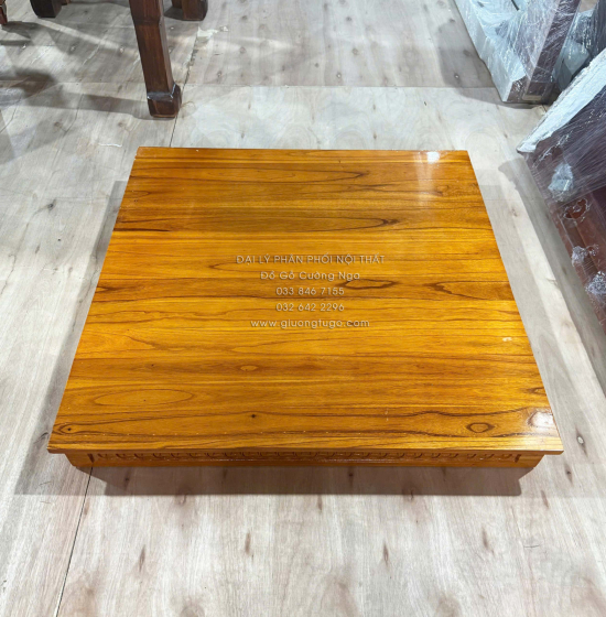 Đế Kê Bàn Thờ Ông Địa - Thần Tài Gỗ Xoan (5 màu)