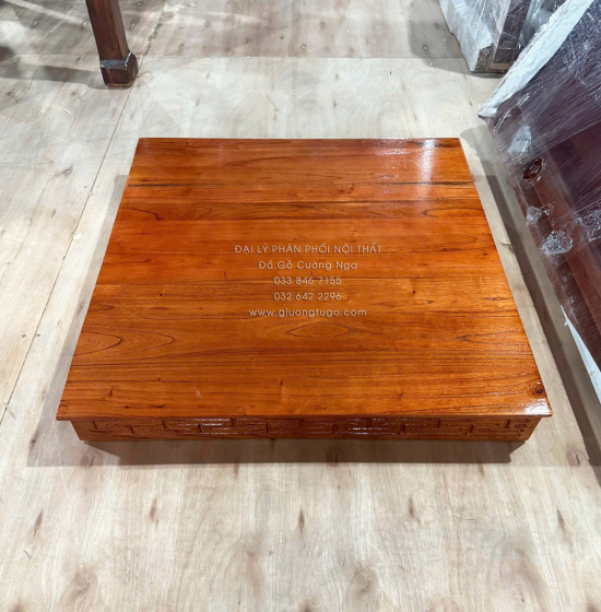 Đế Kê Bàn Thờ Ông Địa - Thần Tài Gỗ Xoan (5 màu)