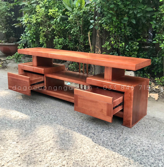 Kệ Tivi Gỗ Xoan Đào Kiểu Nhật Hiện Đại Giá Rẻ KG 030