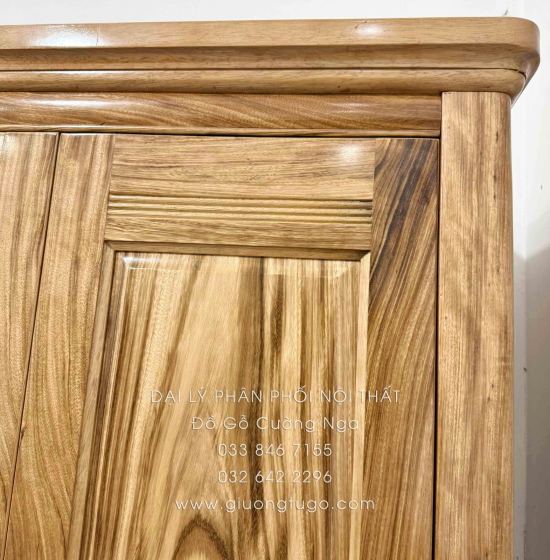 Combo Phòng Ngủ Gỗ Hương Xám 2 Chi Tiết Hiện Đại Cao Cấp