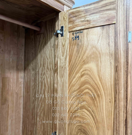 Combo Phòng Ngủ Gỗ Hương Xám 3 Chi Tiết Hiện Đại Cao Cấp