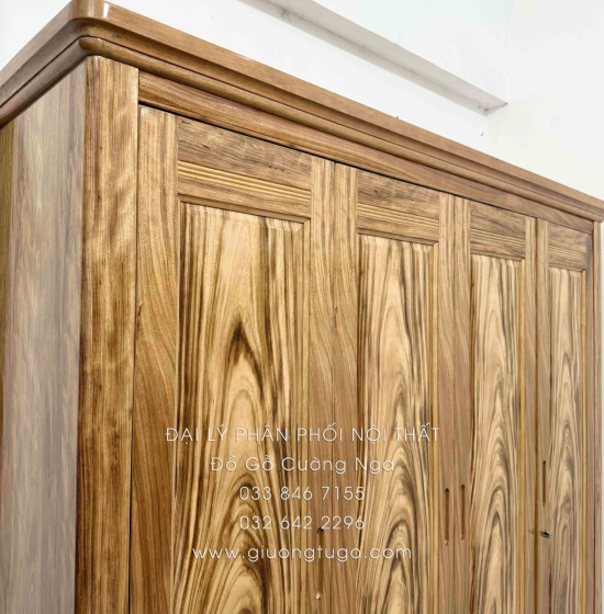 Combo Phòng Ngủ Gỗ Hương Xám 2 Chi Tiết Hiện Đại Cao Cấp