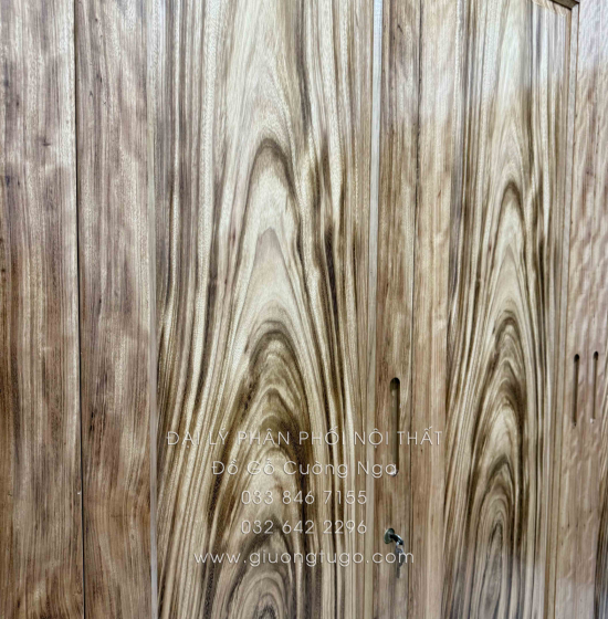 Tủ Quần Áo Gỗ Hương Xám 3 Cánh Mẫu Trơn 1m52