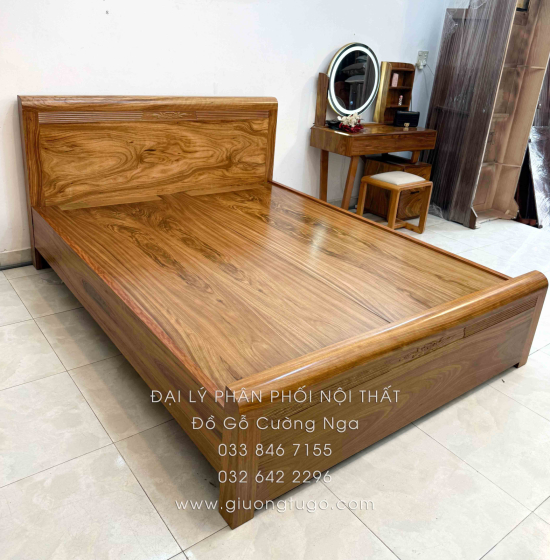 Combo Phòng Ngủ Gỗ Hương Xám 2 Chi Tiết Hiện Đại Cao Cấp