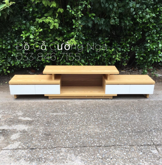 Kệ Tivi Gỗ Công Nghiệp - Kệ Rút Thông Minh KG 040