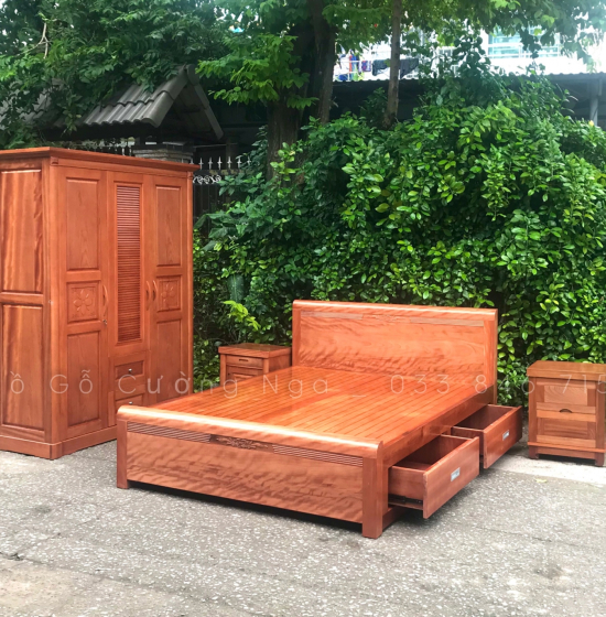 Bộ Combo Phòng Ngủ Gỗ Xoan Đào CB 20.6