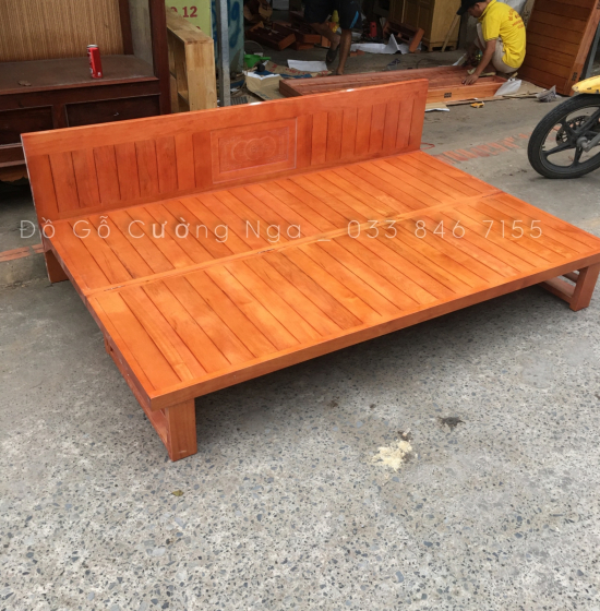 Giường gấp gỗ sồi - ghế mở thành giường hiện đại 