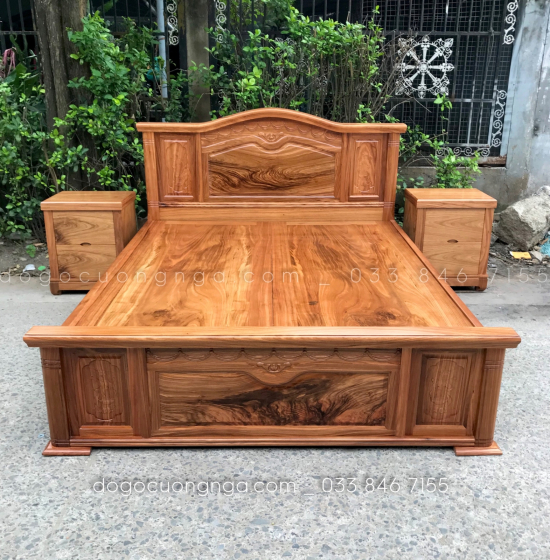 Tủ đầu giường gỗ hương xám 