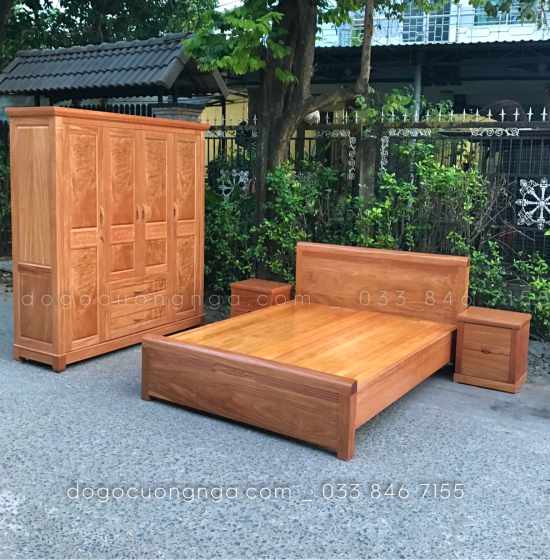 Bộ Combo Phòng Ngủ Gỗ Đinh Hương CB 20.1