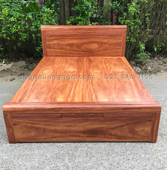 Combo phòng ngủ gỗ cẩm tự nhiên - hiện đại 