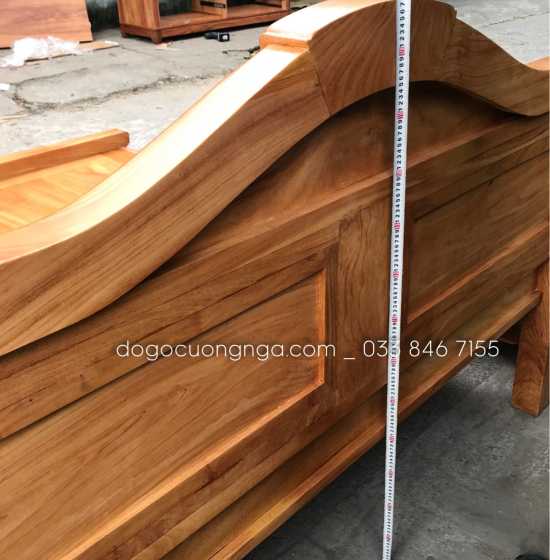 Giường gỗ gõ đỏ vạt phản