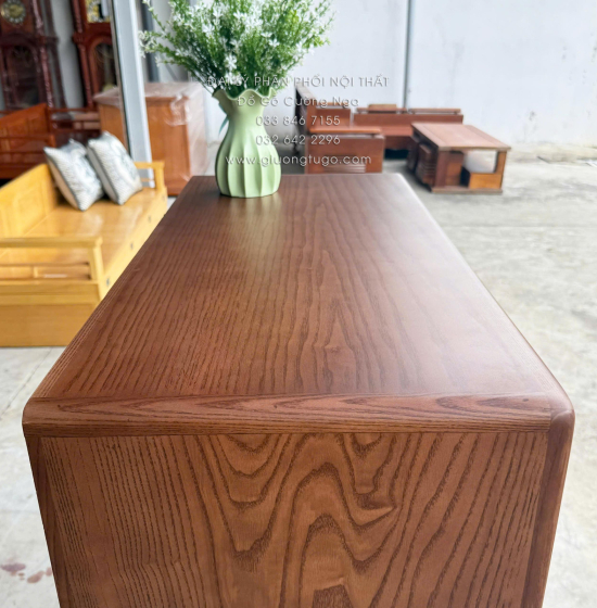 Tủ Giày Dép Gỗ Sồi Nga Màu Óc Chó 2 Cánh Chân Cao Hiện Đại