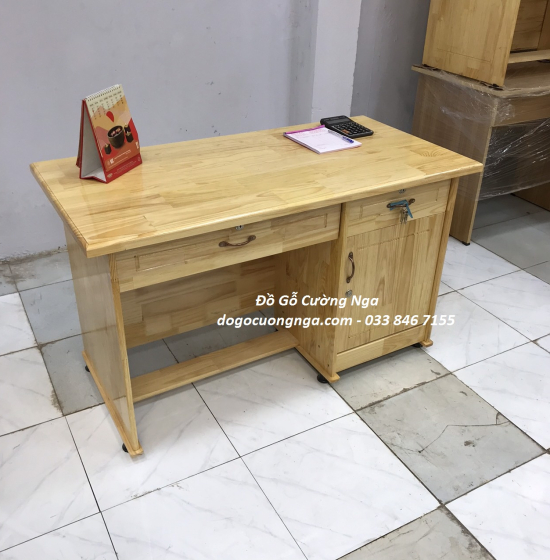Bàn Làm Việc Gỗ Thông Tự Nhiên Giá Rẻ 