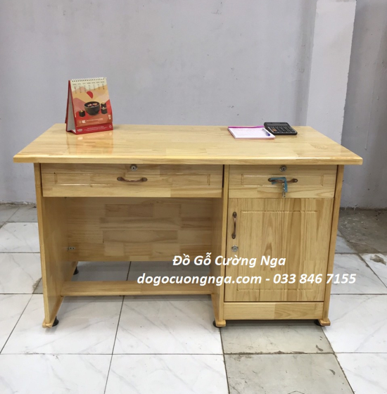 Bàn Làm Việc Gỗ Thông Tự Nhiên Giá Rẻ 