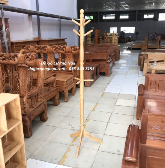 Móc Áo Xếp Treo Tường Gỗ Cao Su Đẹp Giá Rẻ 