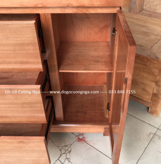 Tủ ngăn kéo gỗ xoan đào ( tủ quần áo em bé ) 