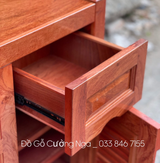 Tủ Giày Dép Gỗ Hương Đá 4 Cánh Hiện Đại TD 02