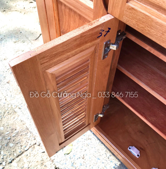 Tủ Giày Dép Gỗ Đinh Hương 3 Cánh Cao Cấp Giá Rẻ - TD 07