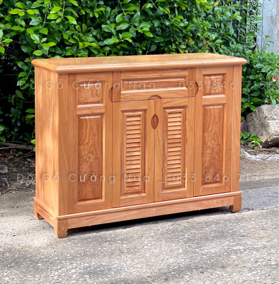 Tủ Giày Dép Gỗ Đinh Hương 4 Cánh Hiện Đại Giá Rẻ - TD 08