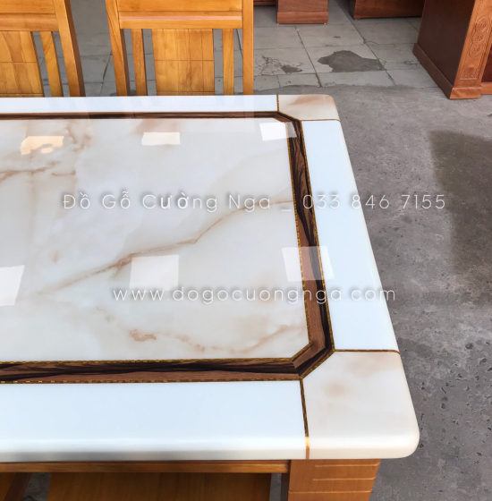 Bộ bàn ăn 6 ghế mặt đá cao cấp giá tốt 