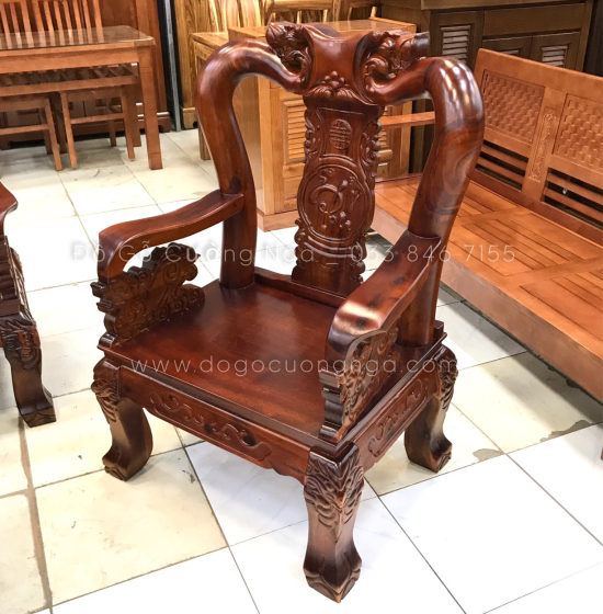 Bộ bàn ghế phòng khách gỗ tràm tay 10 