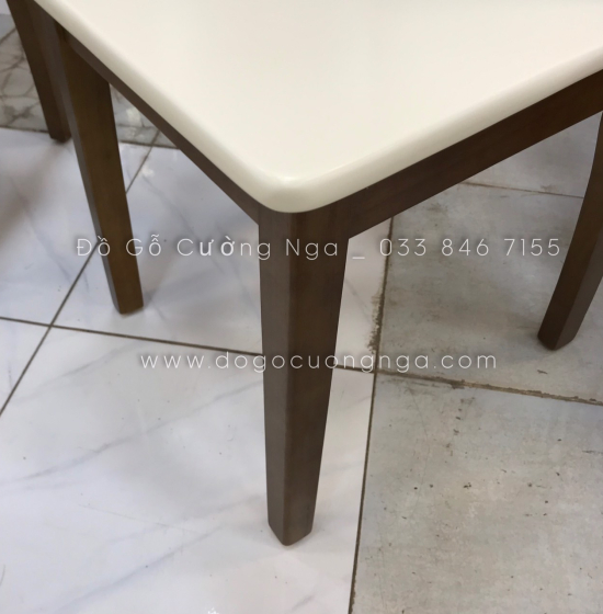 Bộ bàn ăn mặt đá 4 ghế hiện đại 